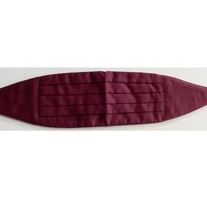 Burgundy Cummerbund by Mel Howard - Made in USA